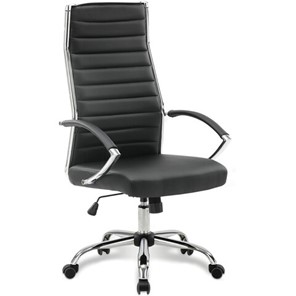 Кресло компьютерное Brabix Style EX-528 (экокожа, хром, черное) 531947 в Магадане - предосмотр