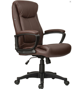 Кресло компьютерное Brabix Enter EX-511 (экокожа, коричневое) в Магадане