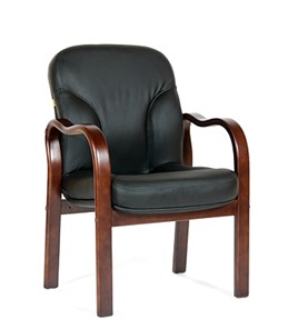 Кресло офисное CHAIRMAN 658 Натуральная кожа черный в Магадане