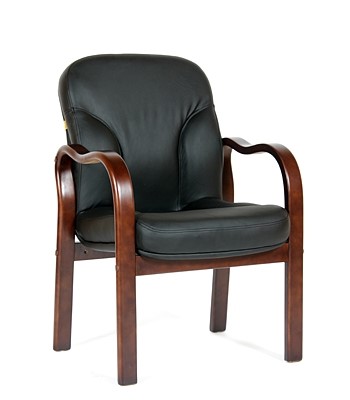 Кресло офисное CHAIRMAN 658 Натуральная кожа черный в Магадане - изображение
