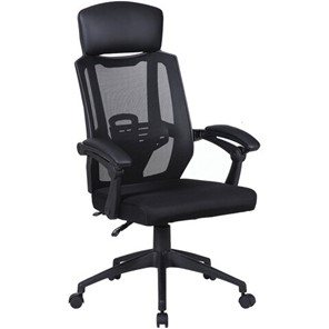 Компьютерное кресло Brabix Nexus ER-401 (с подлокотниками, черное) 531835 в Магадане - предосмотр