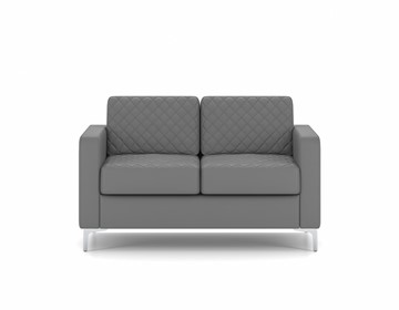 Офисный диван Актив двухместный, серый в Магадане - предосмотр