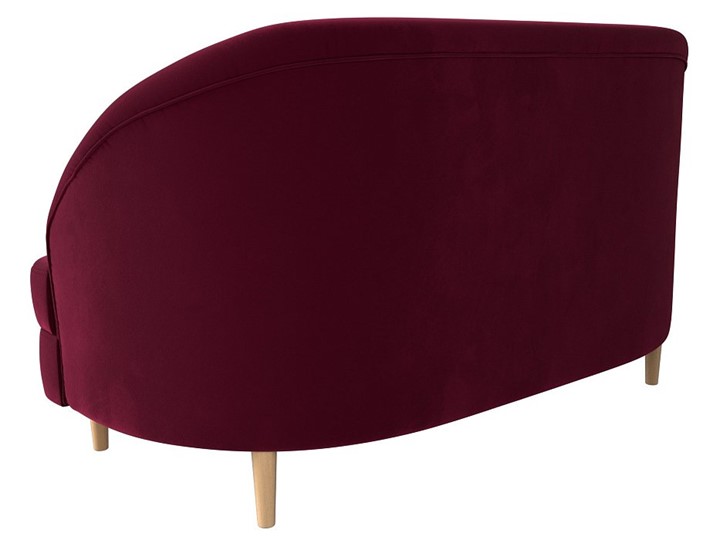 Прямой диван Атико, Бордовый\Черный (Микровельвет) в Магадане - изображение 5