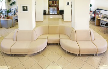 Мягкий офисный диван модульный Александрия 7-ми местный в Магадане - предосмотр 2