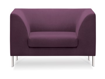 Кресло в офис Сиеста, ткань Сахара / фиолетовая С33 в Магадане