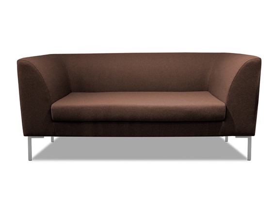 Мягкий офисный диван Сиеста 2-местный, ткань Bahama / шоколад в Магадане - изображение