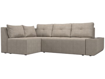 Угловой диван для гостиной Амадэус, Бежевый (рогожка) в Магадане - предосмотр