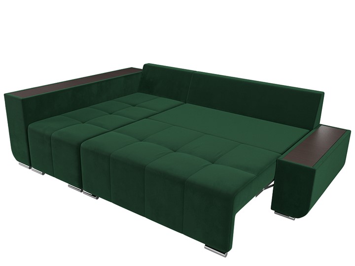 Угловой диван Амадэус люкс, Зеленый (Велюр) в Магадане - изображение 1