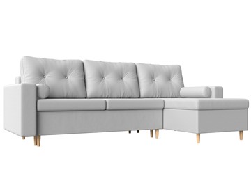 Угловой диван для гостиной Белфаст, Белый (экокожа) в Магадане - предосмотр