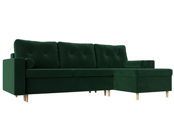 Угловой диван для гостиной Белфаст, Зеленый (велюр) в Магадане