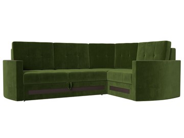 Угловой диван Белла, Зеленый (Микровельвет) в Магадане