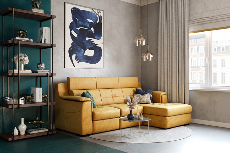 Угловой диван Бруклин с оттоманкой в Магадане - изображение 8