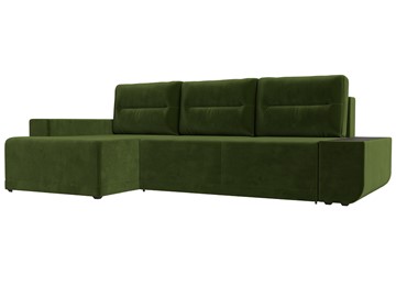 Угловой диван Чикаго, Зеленый (микровельвет) в Магадане