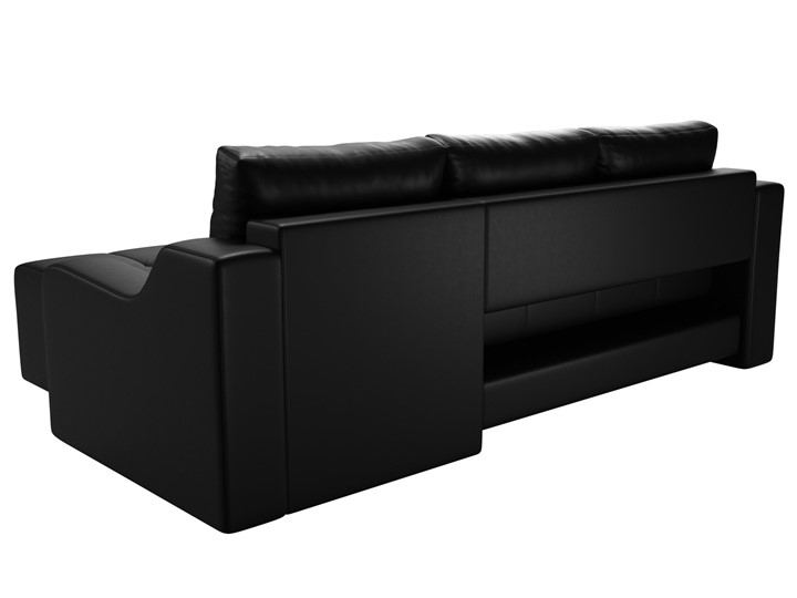 Угловой раскладной диван Элида, Черный (экокожа) в Магадане - изображение 8