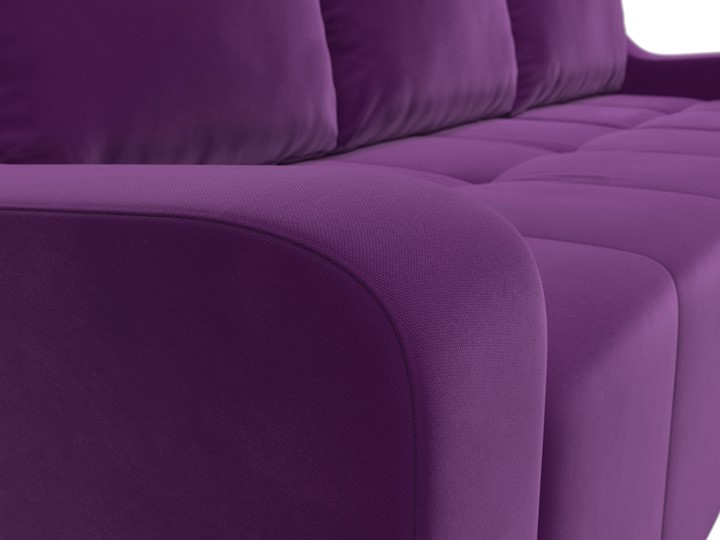 Угловой раскладной диван Элида, Фиолетовый (микровельвет) в Магадане - изображение 4