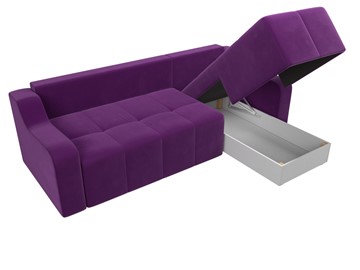 Угловой раскладной диван Элида, Фиолетовый (микровельвет) в Магадане - предосмотр 6