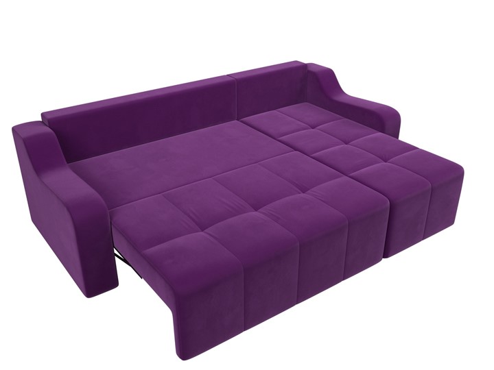 Угловой раскладной диван Элида, Фиолетовый (микровельвет) в Магадане - изображение 7