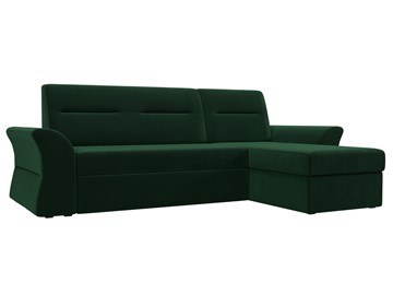 Угловой раскладной диван Клайд, Зеленый (велюр) в Магадане - предосмотр