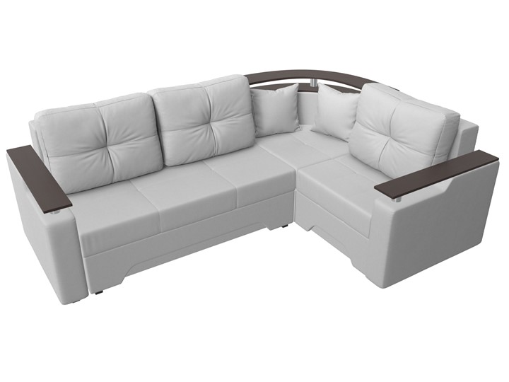 Угловой диван Комфорт, Белый (экокожа) в Магадане - изображение 3