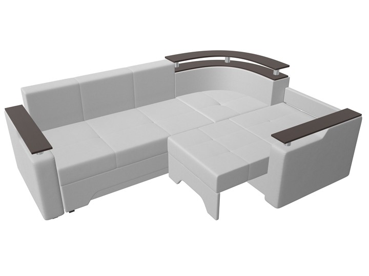 Угловой диван Комфорт, Белый (экокожа) в Магадане - изображение 4
