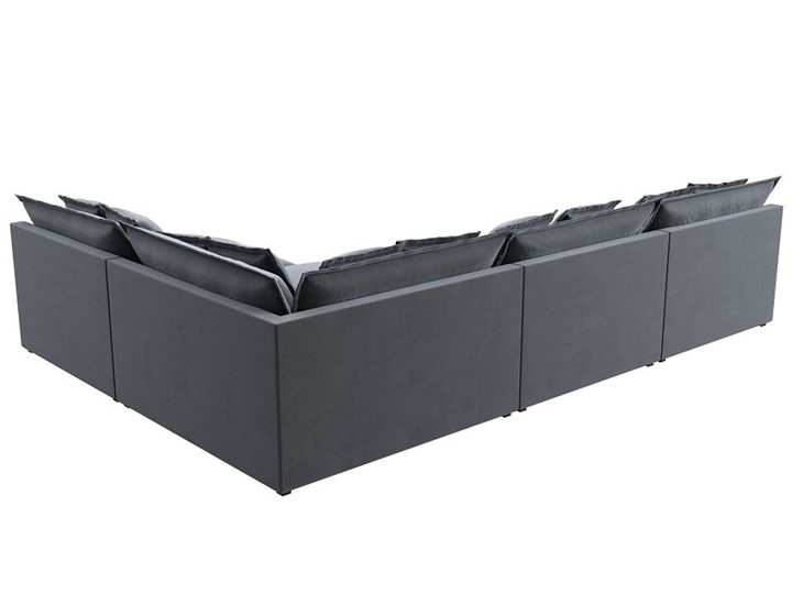 Угловой диван Лига-040, Серый (велюр) в Магадане - изображение 5