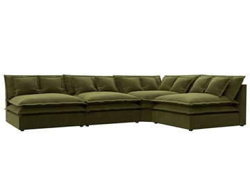 Угловой диван Лига-040, Зеленый (микровельвет) в Магадане