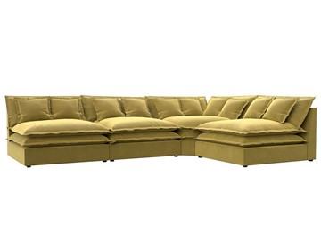 Угловой диван Лига-040, Желтый (микровельвет) в Магадане