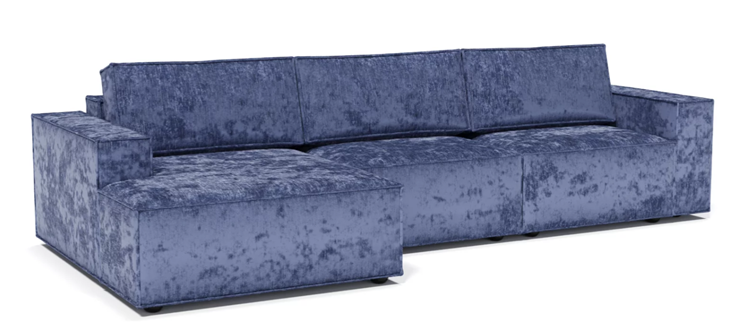 Угловой диван с оттоманкой Лофт 357х159х93 (НПБ/Тик-так) в Магадане - изображение 1