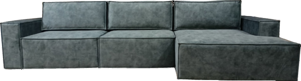 Угловой диван с оттоманкой Лофт 357х159х93 (НПБ/Тик-так) в Магадане - изображение 3