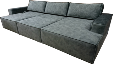 Угловой диван с оттоманкой Лофт 357х159х93 (НПБ/Тик-так) в Магадане - предосмотр 5
