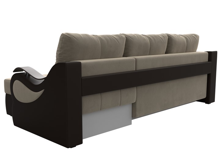 Угловой диван Меркурий, Бежевый/коричневый (вельвет/экокожа) в Магадане - изображение 7