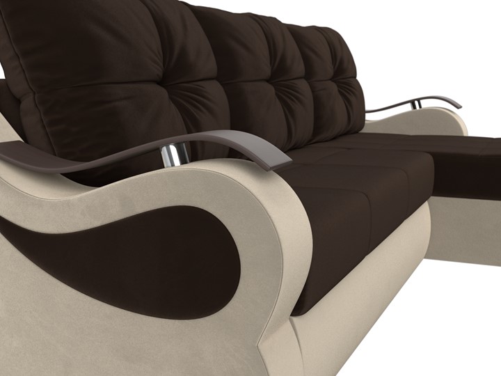 Угловой диван Меркурий, Коричневый/бежевый (вельвет) в Магадане - изображение 3