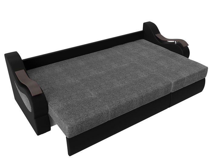 Угловой диван Меркурий, Серый/черный (рогожка/экокожа) в Магадане - изображение 5