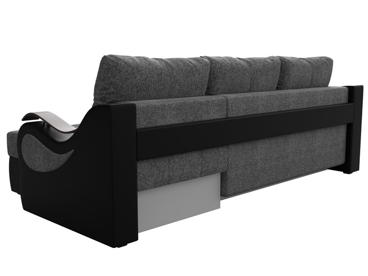 Угловой диван Меркурий, Серый/черный (рогожка/экокожа) в Магадане - изображение 7