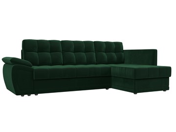 Угловой диван для гостиной Нэстор прайм, Зеленый (велюр) в Магадане