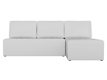Угловой раскладной диван Поло, Белый (экокожа) в Магадане - предосмотр 1