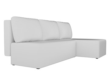 Угловой раскладной диван Поло, Белый (экокожа) в Магадане - предосмотр 2