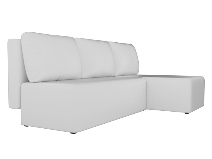 Угловой раскладной диван Поло, Белый (экокожа) в Магадане - изображение 2