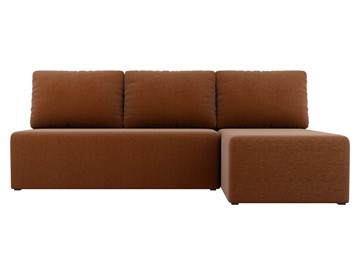 Угловой раскладной диван Поло, Коричневый (рогожка) в Магадане - предосмотр 1