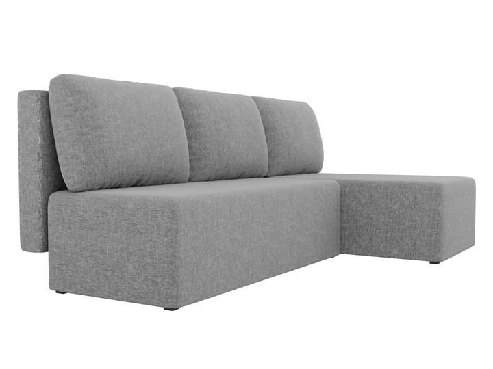 Угловой раскладной диван Поло, Серый (рогожка) в Магадане - изображение 2