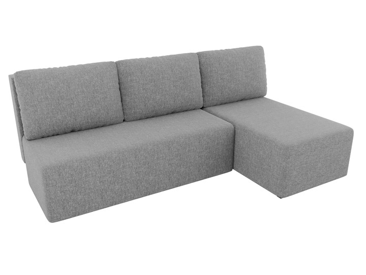 Угловой раскладной диван Поло, Серый (рогожка) в Магадане - изображение 3