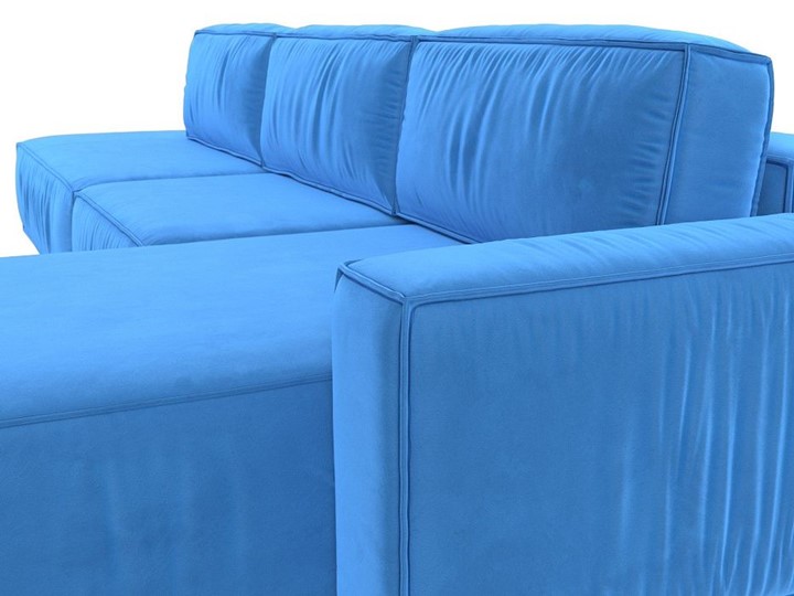 Угловой диван Прага Модерн лонг, Голубой (Велюр) в Магадане - изображение 5