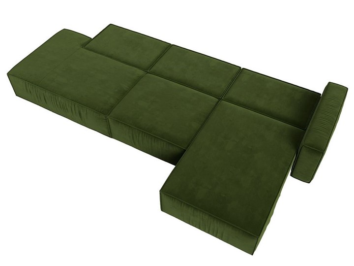 Угловой диван Прага Модерн лонг, Зеленый (микровельвет) в Магадане - изображение 3
