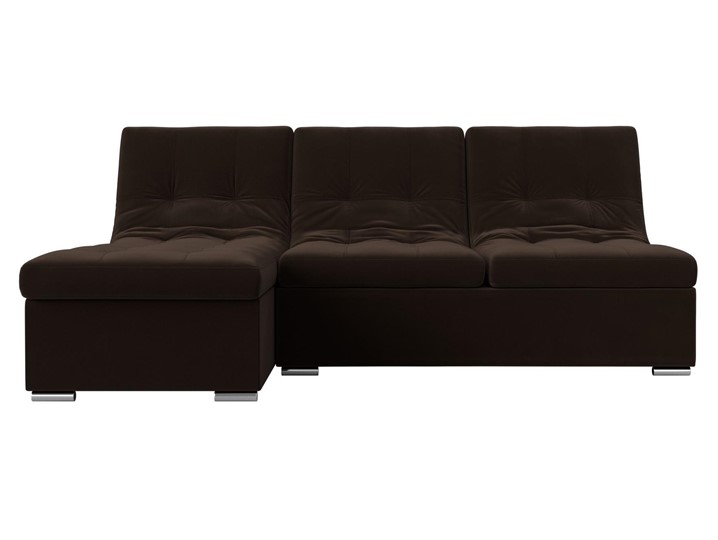 Угловой диван Релакс, коричневый (микровельвет) в Магадане - изображение 5