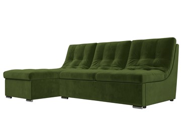 Угловой диван Релакс, зеленый (микровельвет) в Магадане