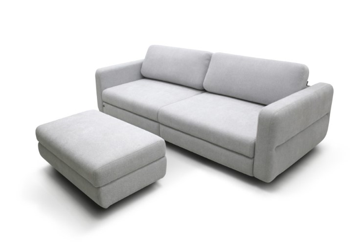 Угловой диван с пуфом Марко (м6,1+м3д+м3ящ+м6,1+м13) в Магадане - изображение 1
