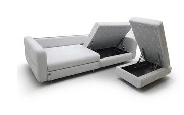 Угловой диван с пуфом Марко (м6,1+м3д+м3ящ+м6,1+м13) в Магадане - предосмотр 2