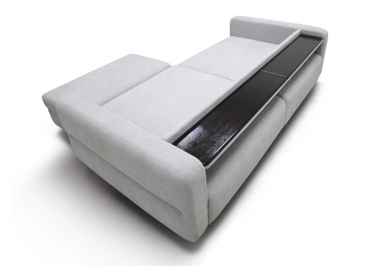 Угловой диван с пуфом Марко (м6,1+м3д+м3ящ+м6,1+м13) в Магадане - изображение 5