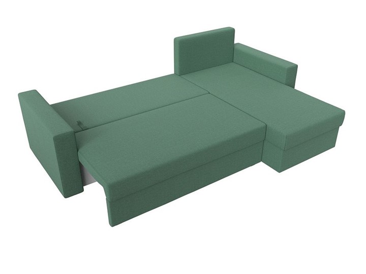 Угловой диван Траумберг Лайт, Амур зеленый (Рогожка) в Магадане - изображение 2