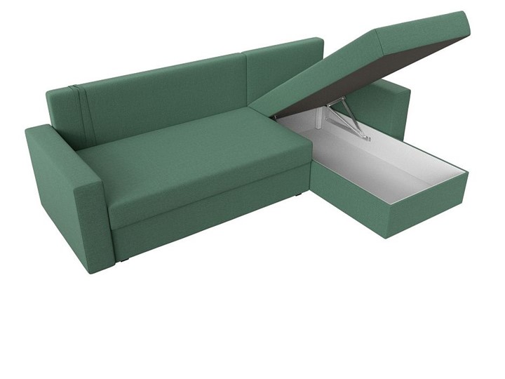 Угловой диван Траумберг Лайт, Амур зеленый (Рогожка) в Магадане - изображение 3